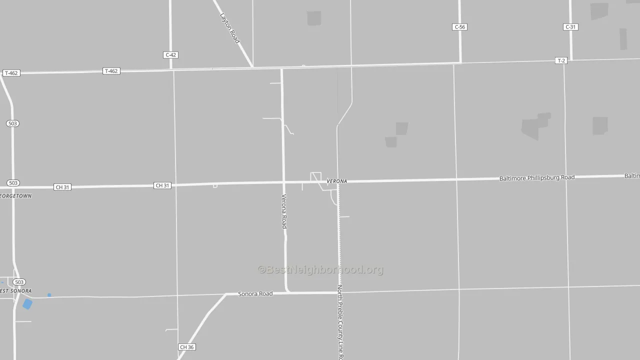 Transit Grade map of 45378, OH