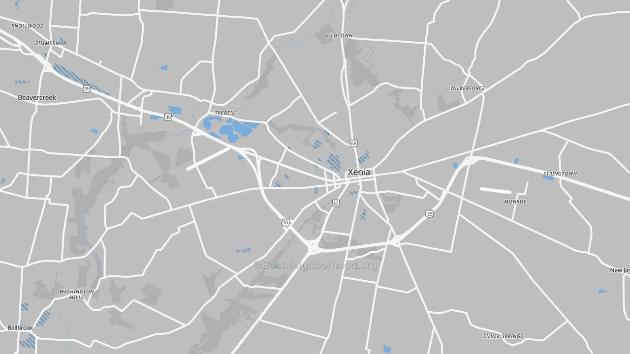 Transit Grade map of 45385, OH