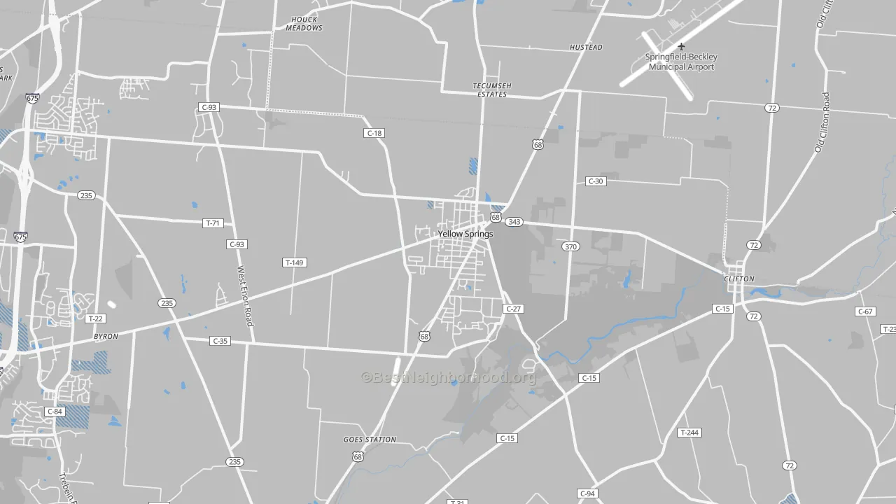Transit Grade map of 45387, OH