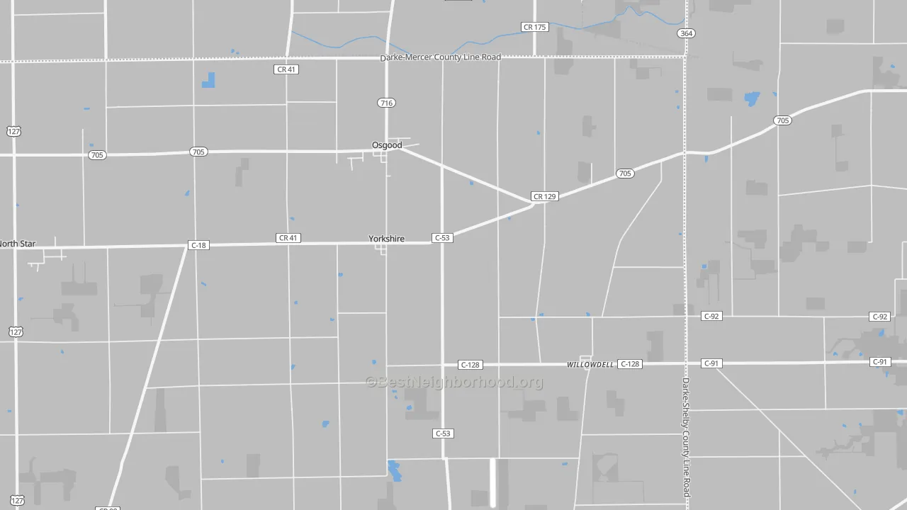 Transit Grade map of 45388, OH