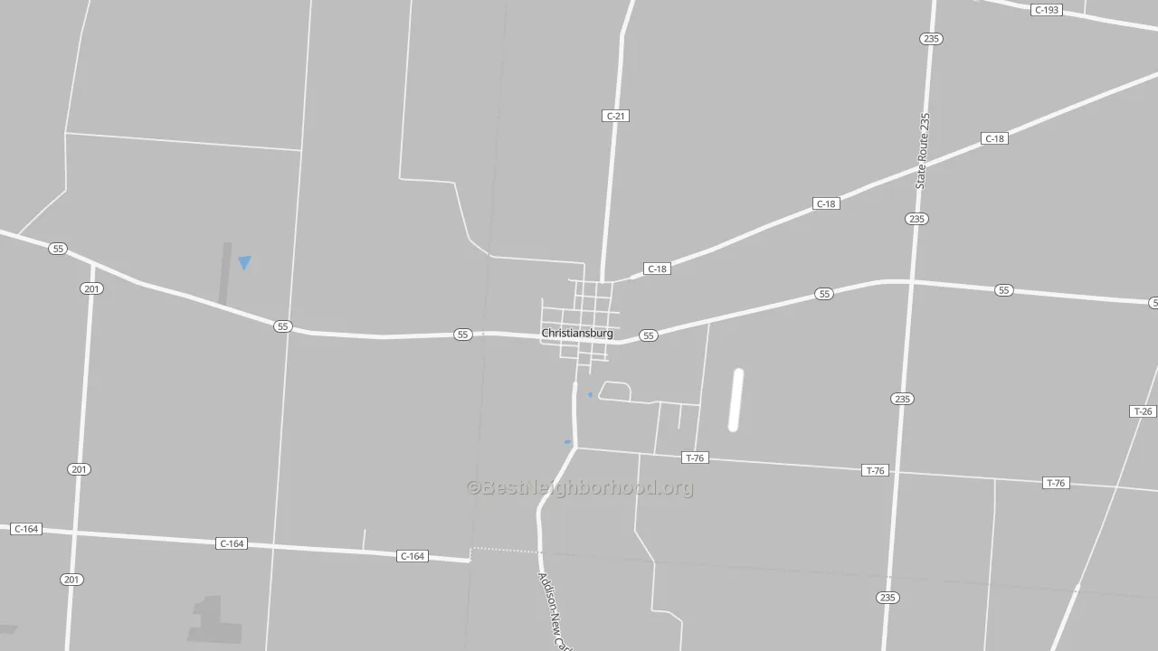 Transit Grade map of 45389, OH