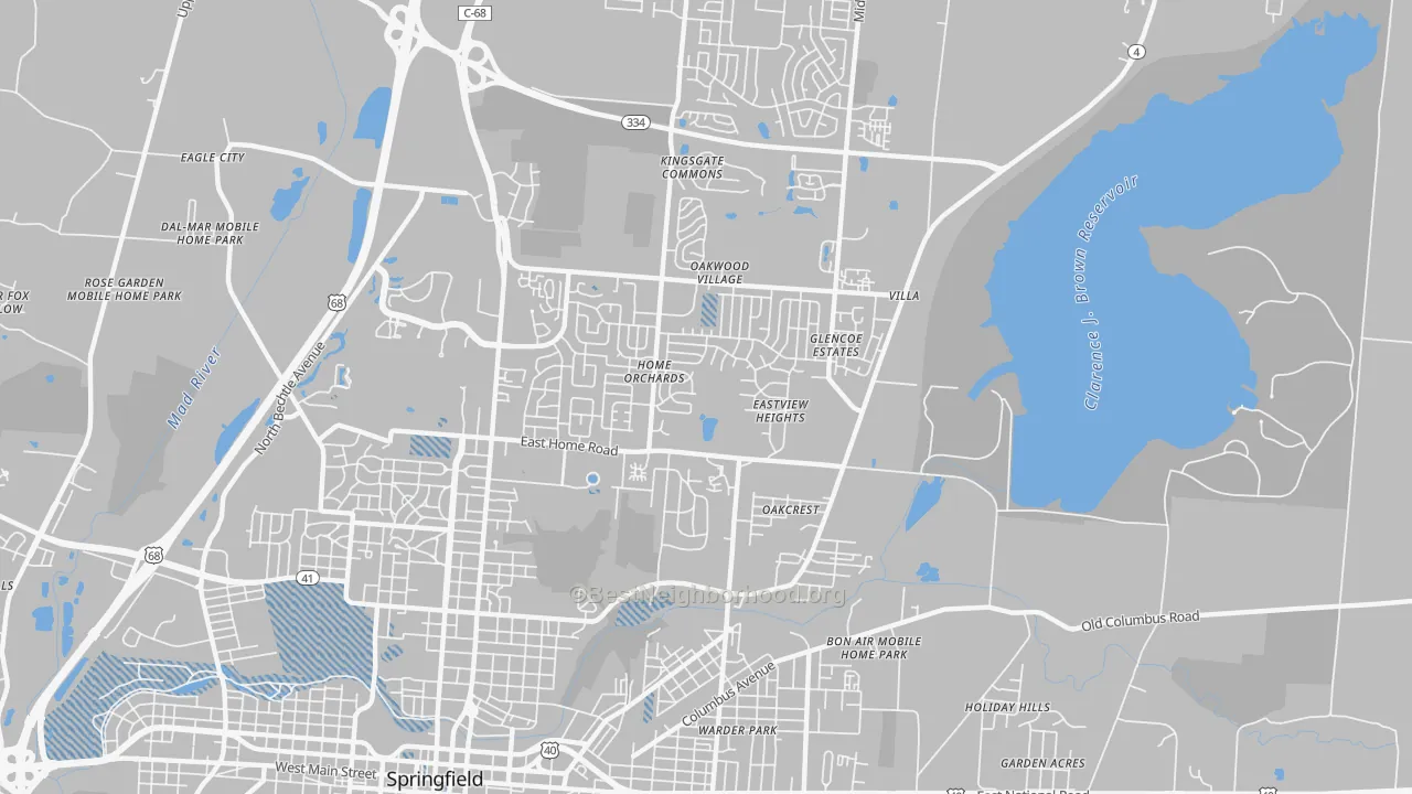 Transit Grade map of 45503, OH