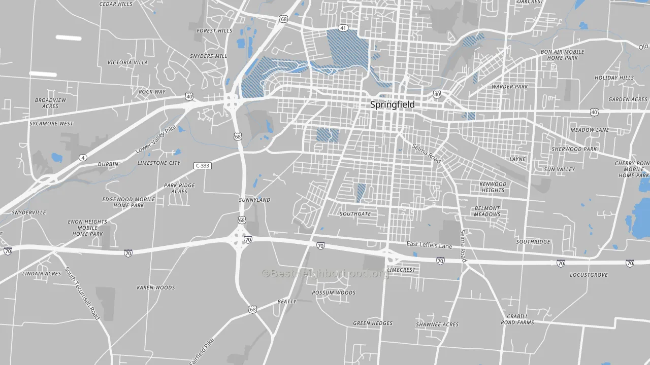 Transit Grade map of 45506, OH