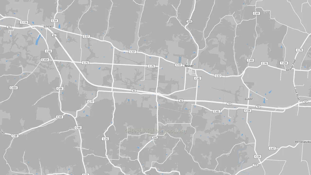 Transit Grade map of 45613, OH