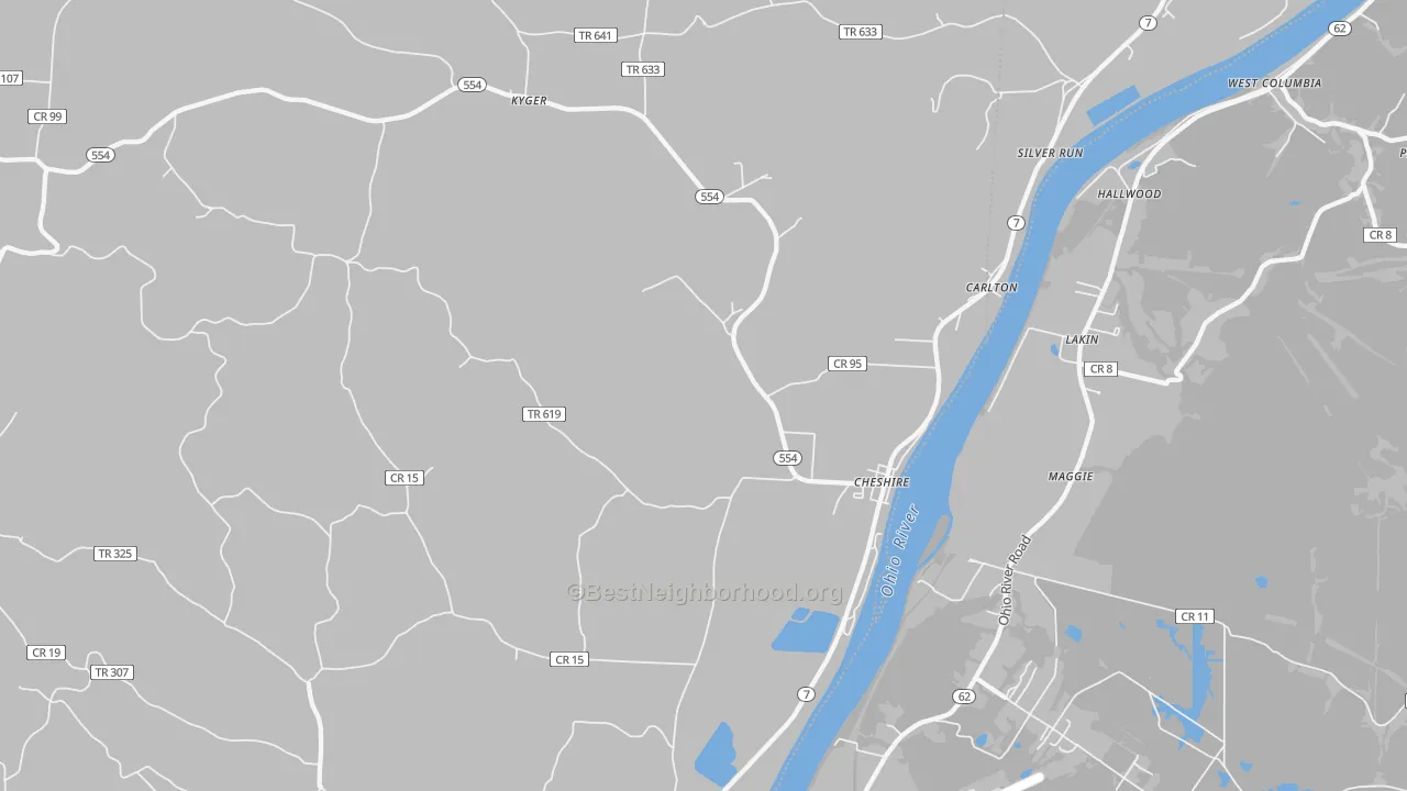Transit Grade map of 45620, OH