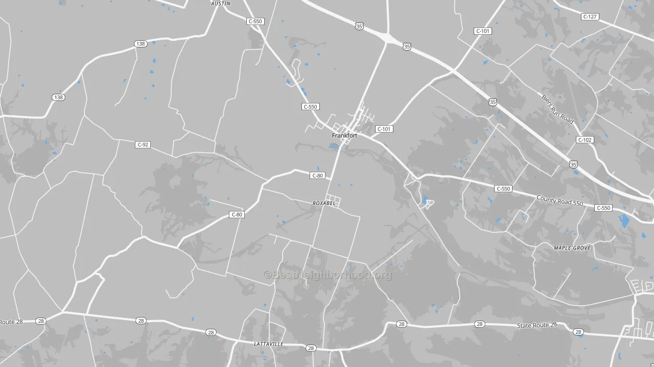 Transit Grade map of 45628, OH