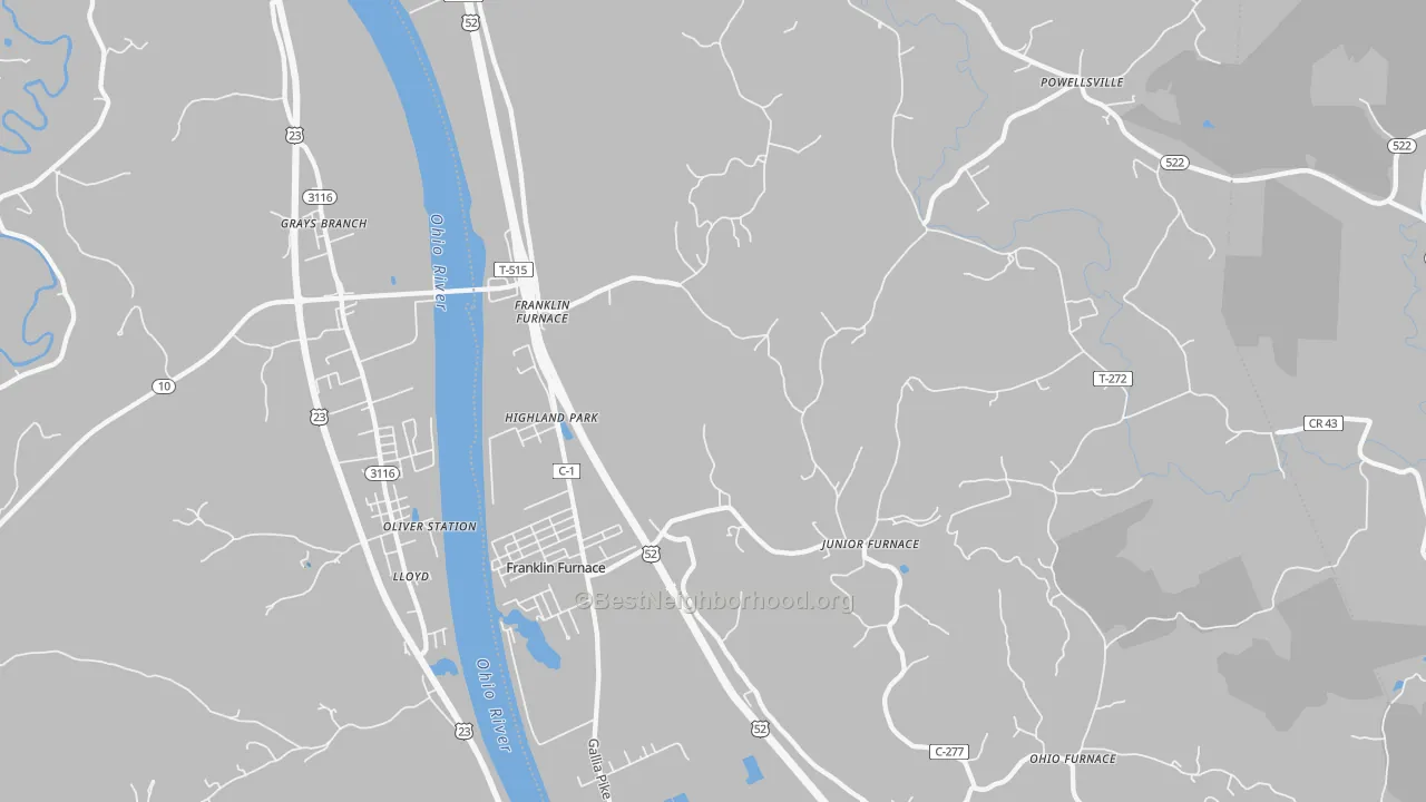 Transit Grade map of 45629, OH