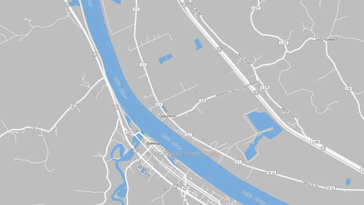 Transit Grade map of 45636, OH