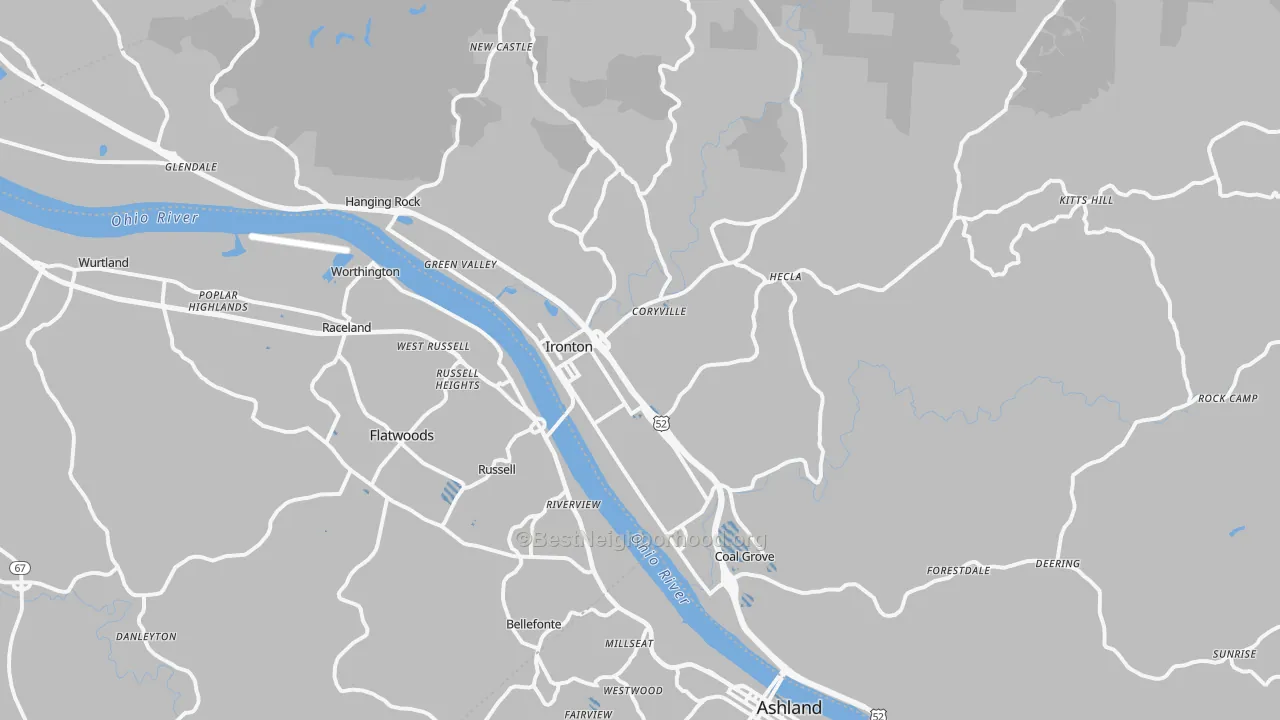 Transit Grade map of 45638, OH