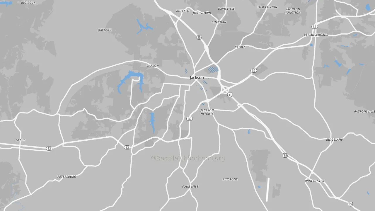 Transit Grade map of 45640, OH