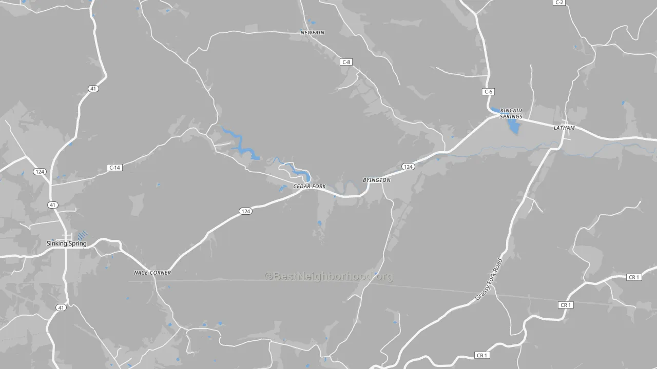 Transit Grade map of 45646, OH