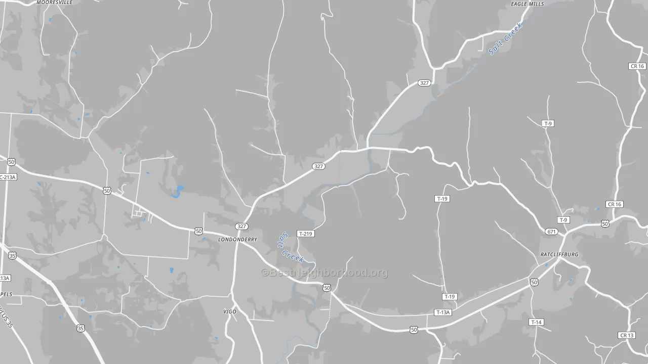 Transit Grade map of 45647, OH