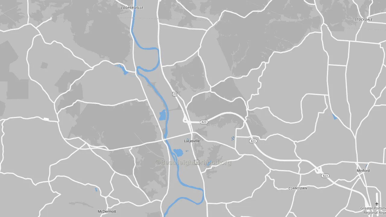 Transit Grade map of 45648, OH