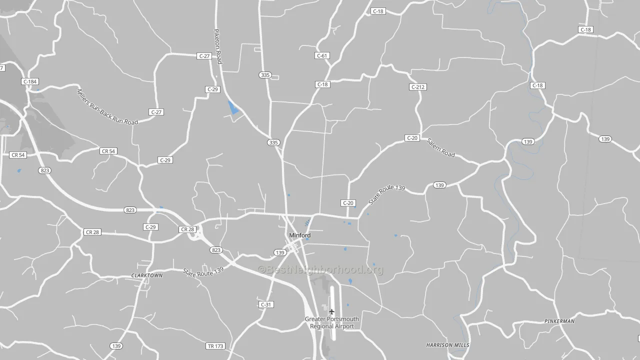 Transit Grade map of 45653, OH