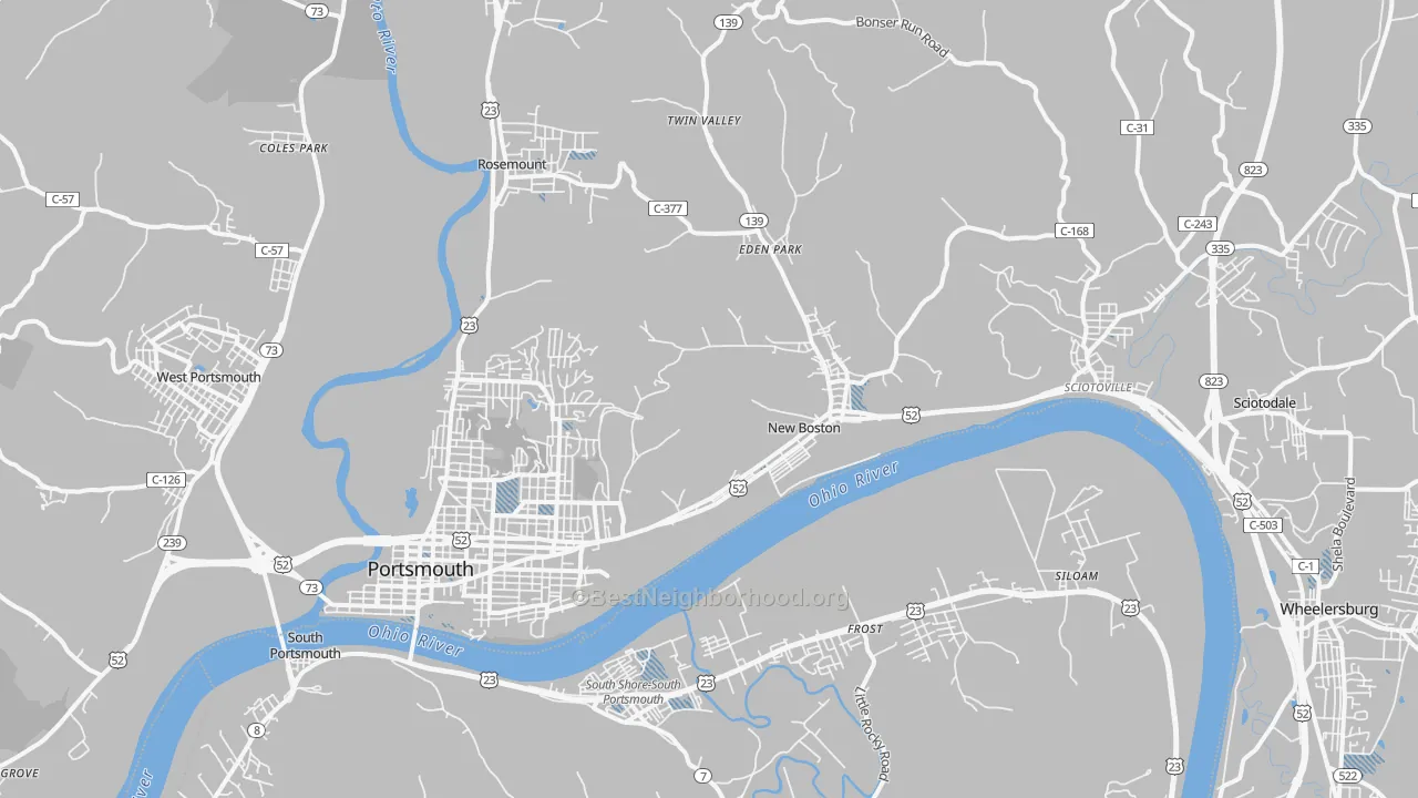 Transit Grade map of 45662, OH