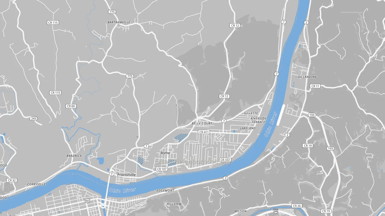 Transit Grade map of 45669, OH