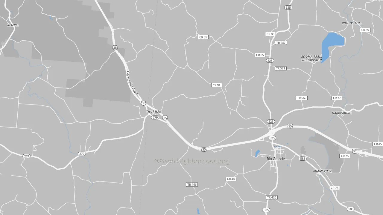 Transit Grade map of 45685, OH
