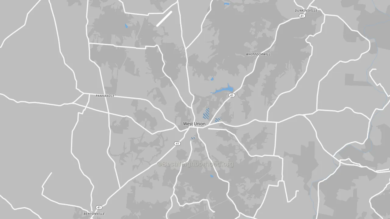 Transit Grade map of 45693, OH