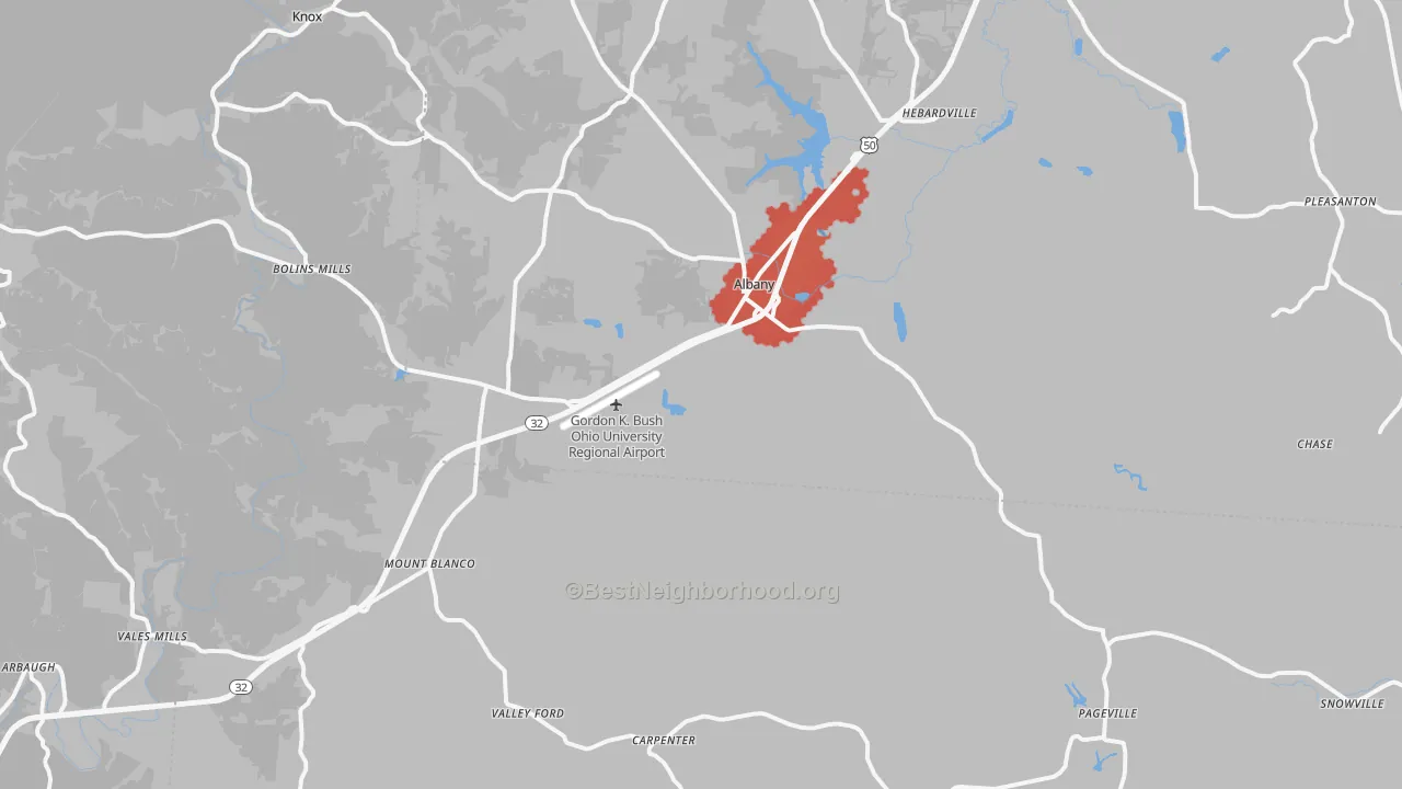 Transit Grade map of 45710, OH