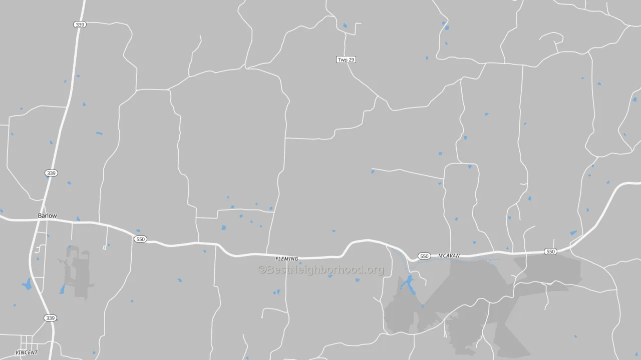 Transit Grade map of 45729, OH