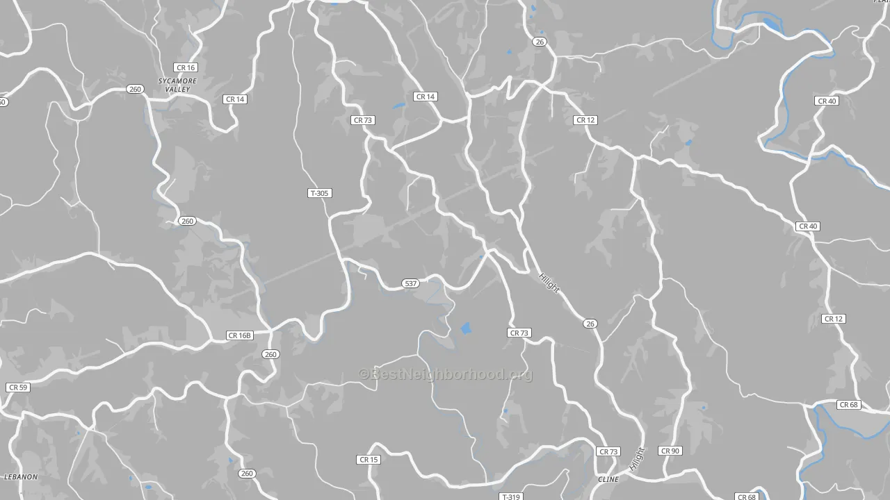 Transit Grade map of 45734, OH