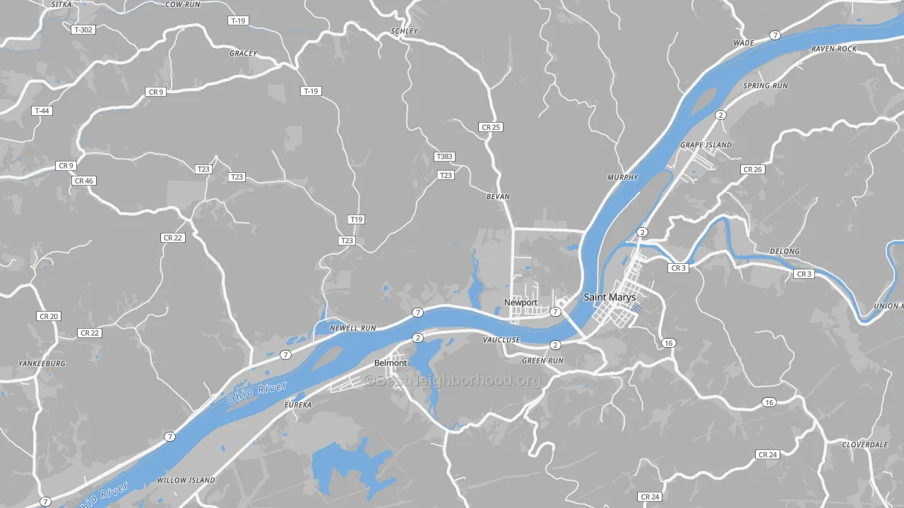 Transit Grade map of 45768, OH
