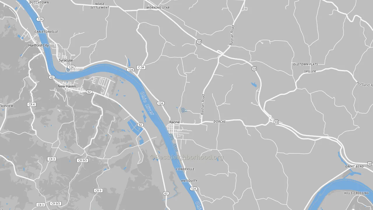 Transit Grade map of 45771, OH