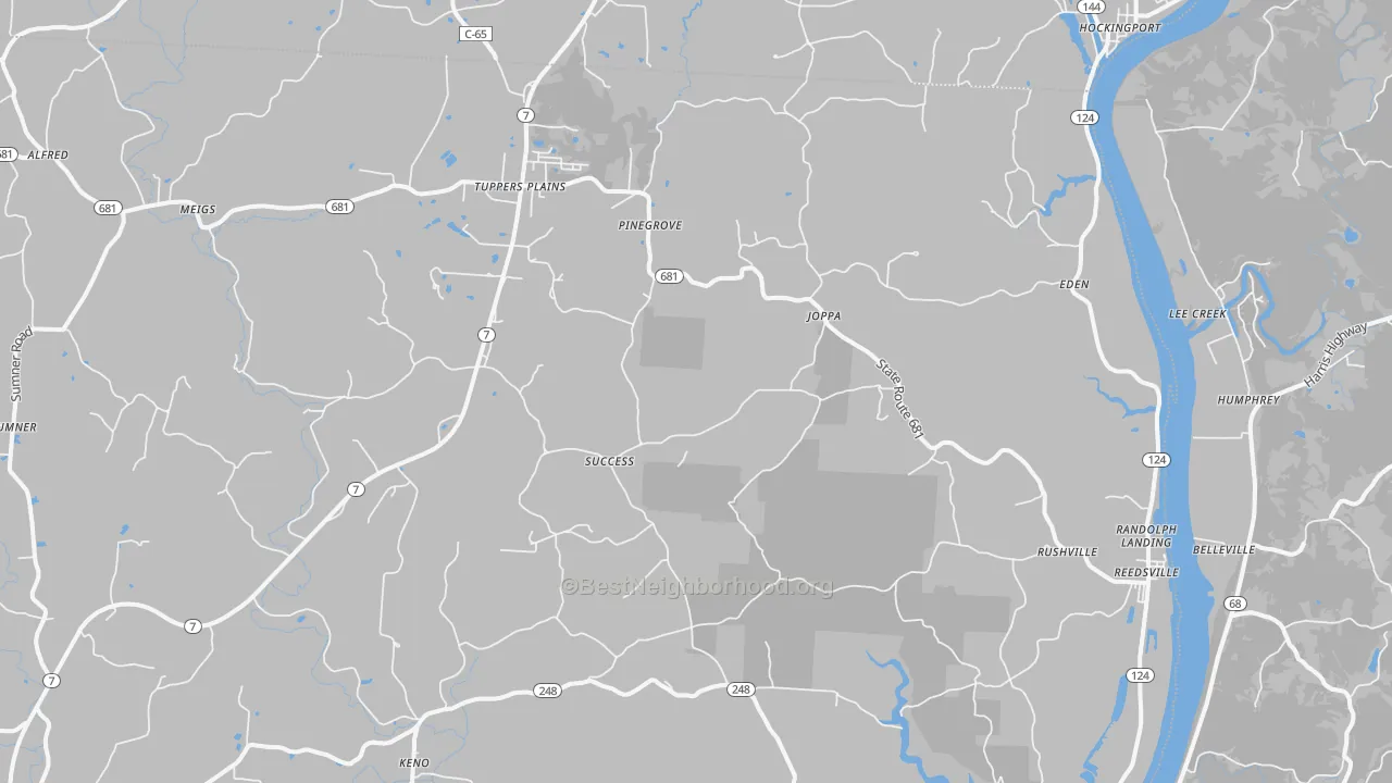Transit Grade map of 45772, OH