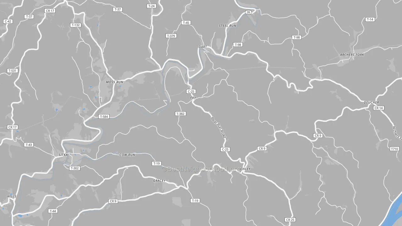 Transit Grade map of 45773, OH