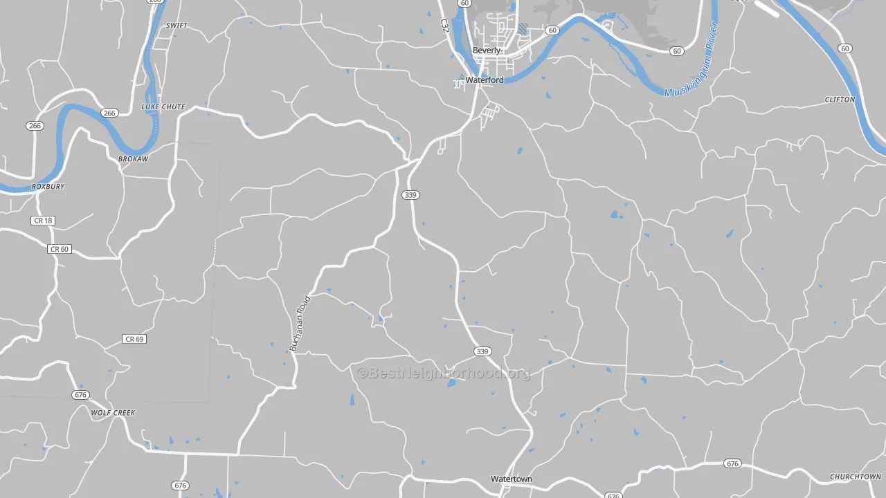 Transit Grade map of 45786, OH
