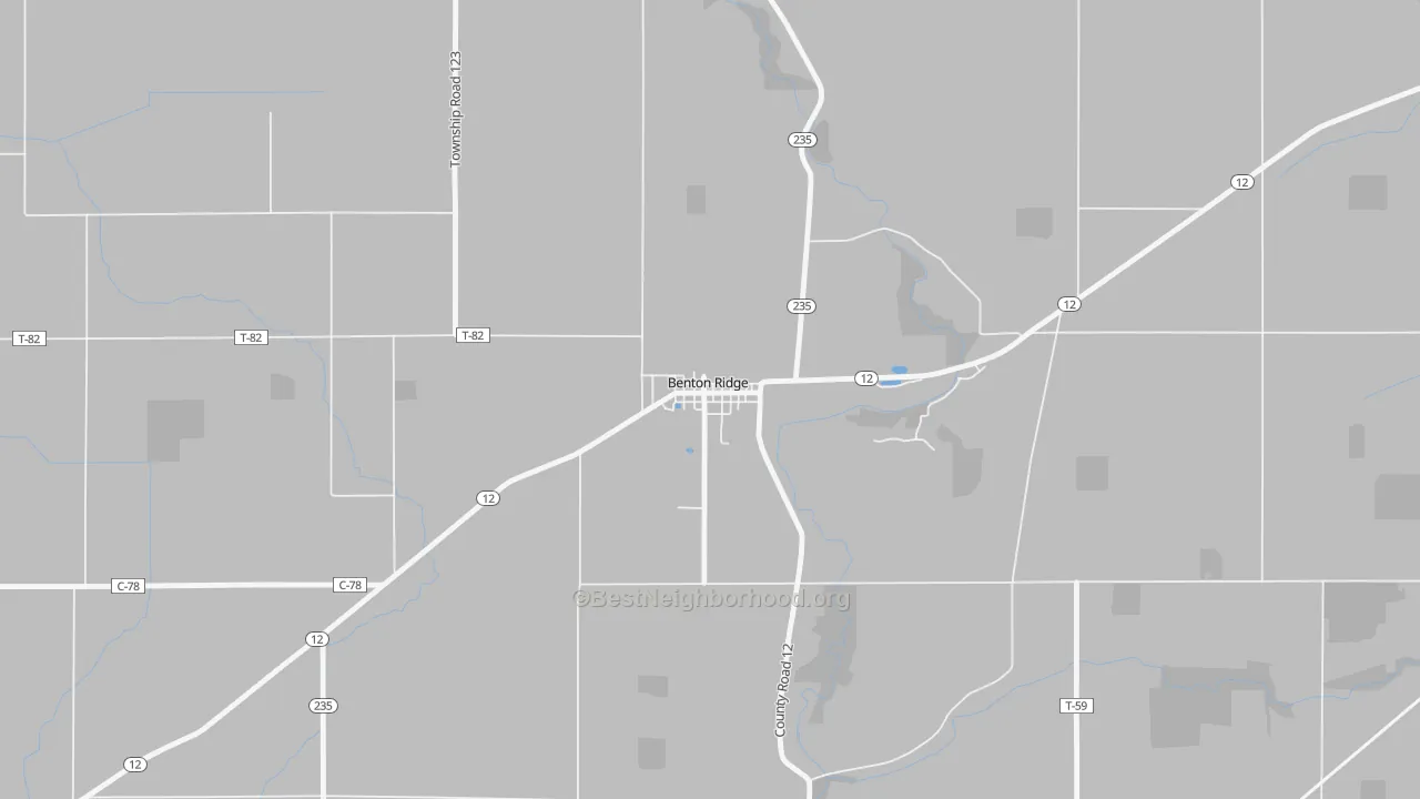 Transit Grade map of 45816, OH