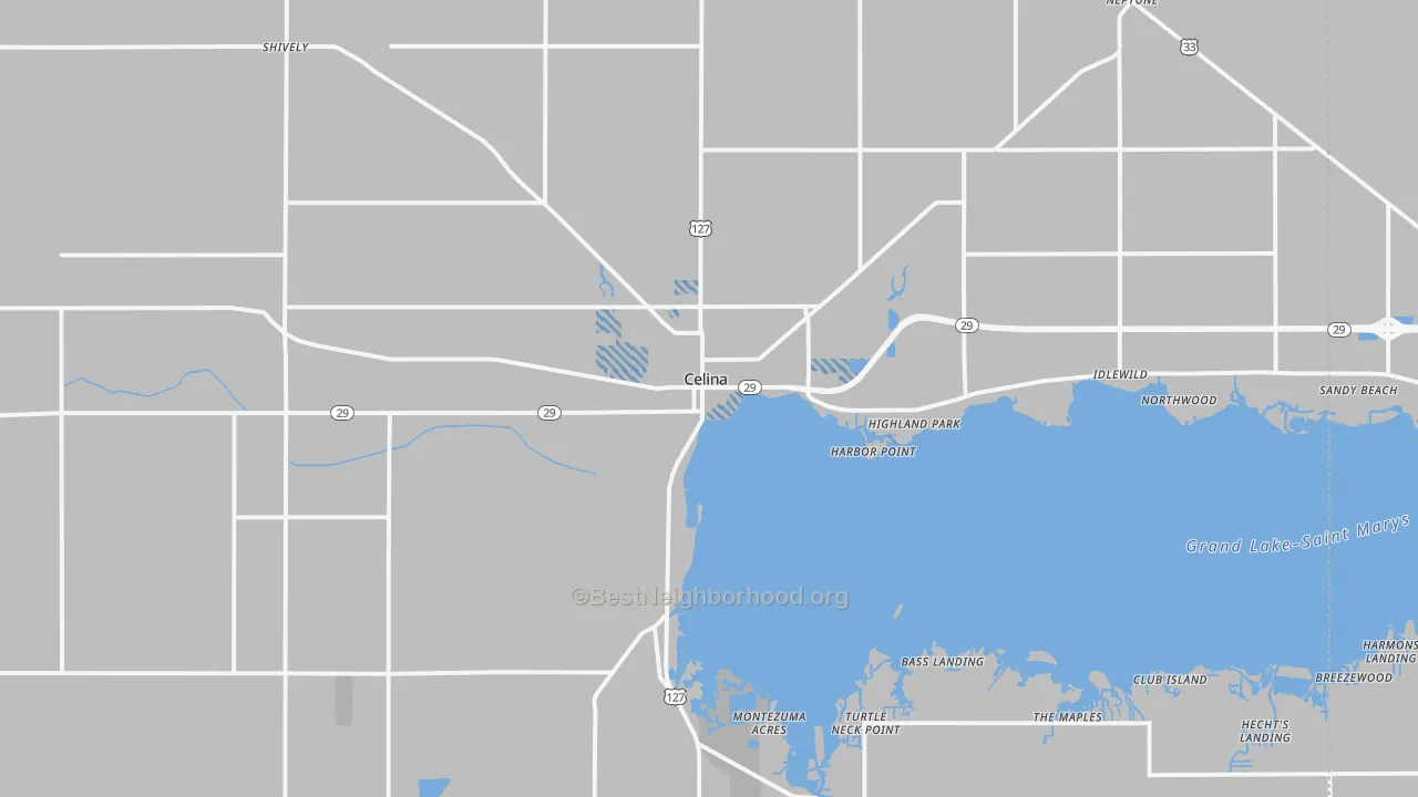 Transit Grade map of 45822, OH