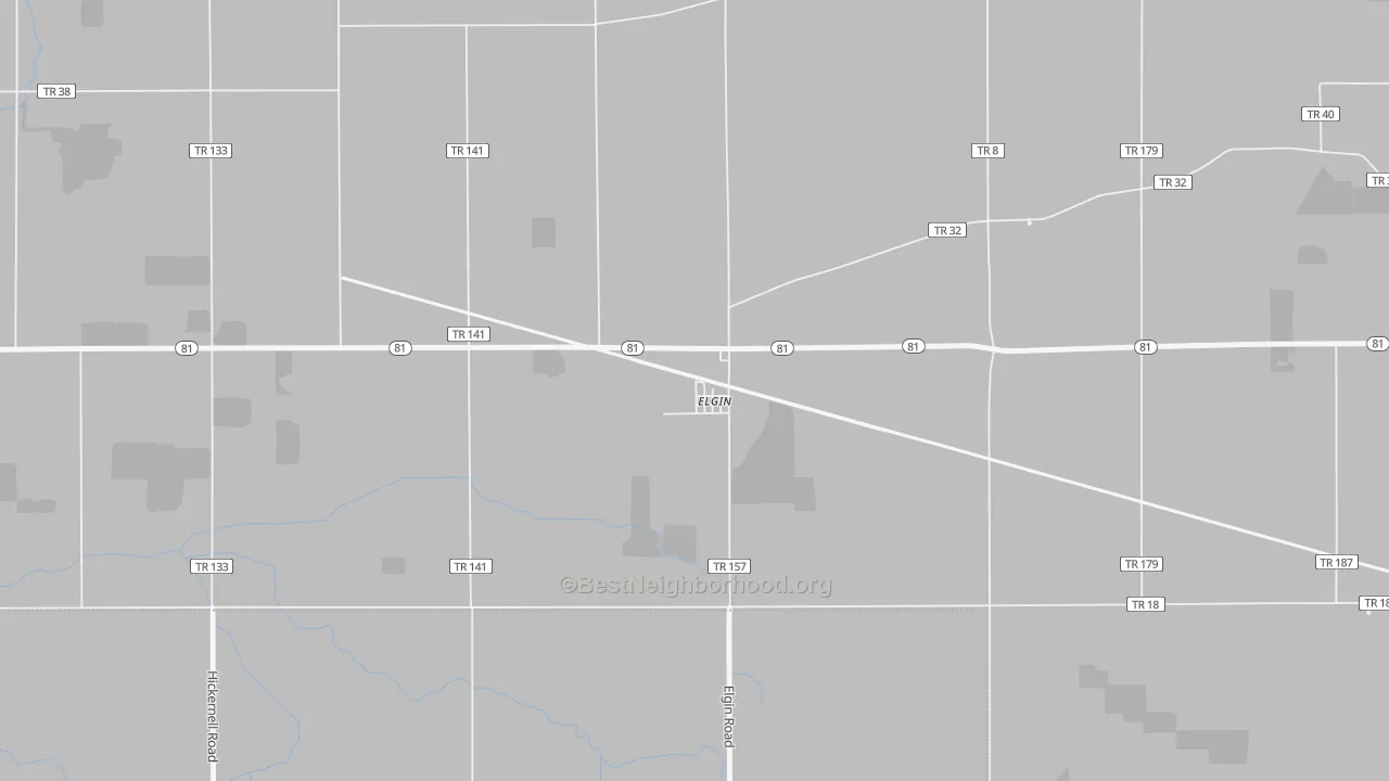 Transit Grade map of 45838, OH