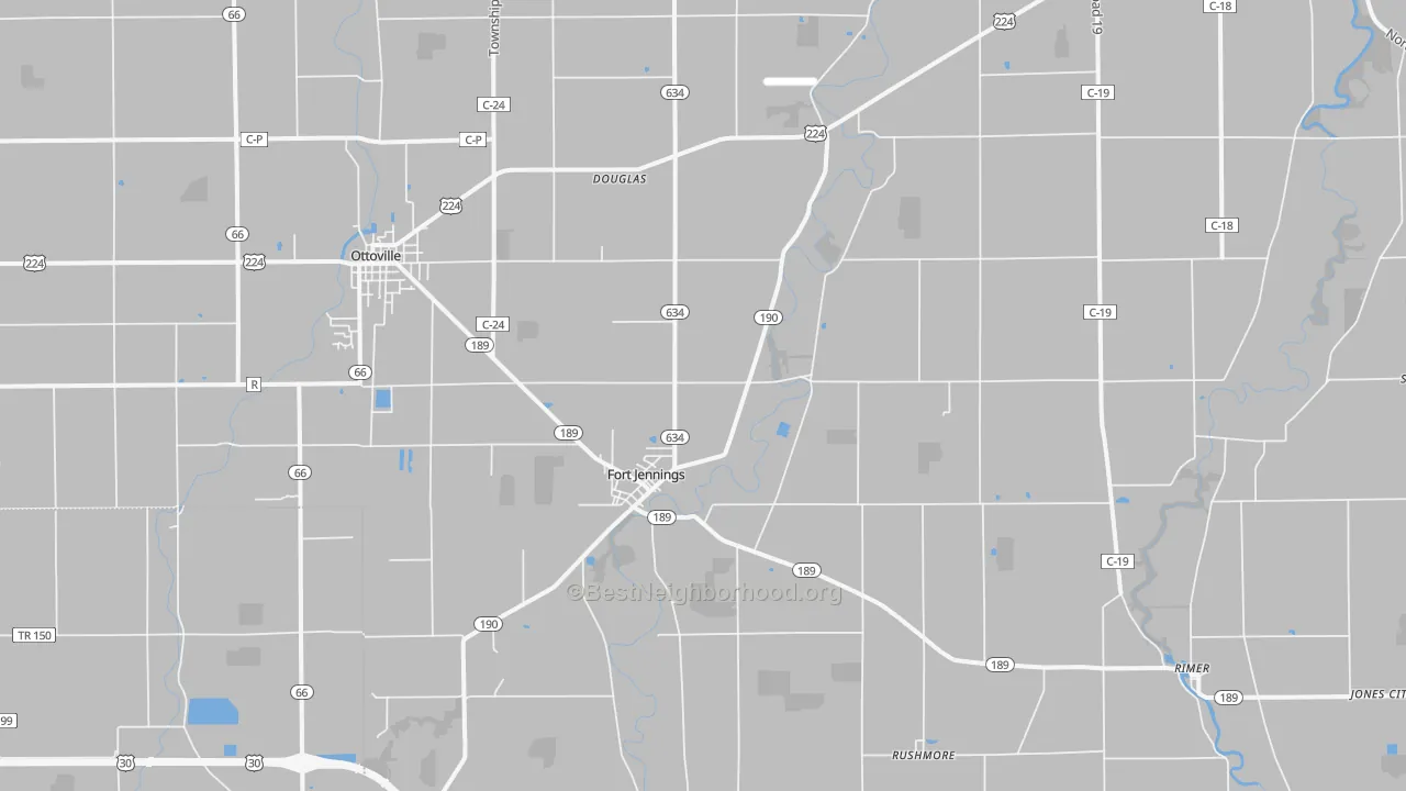 Transit Grade map of 45844, OH