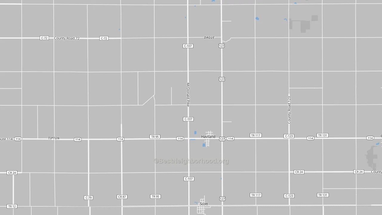Transit Grade map of 45851, OH