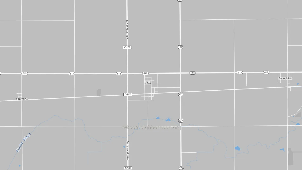 Transit Grade map of 45855, OH