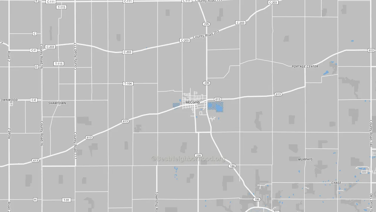 Transit Grade map of 45858, OH
