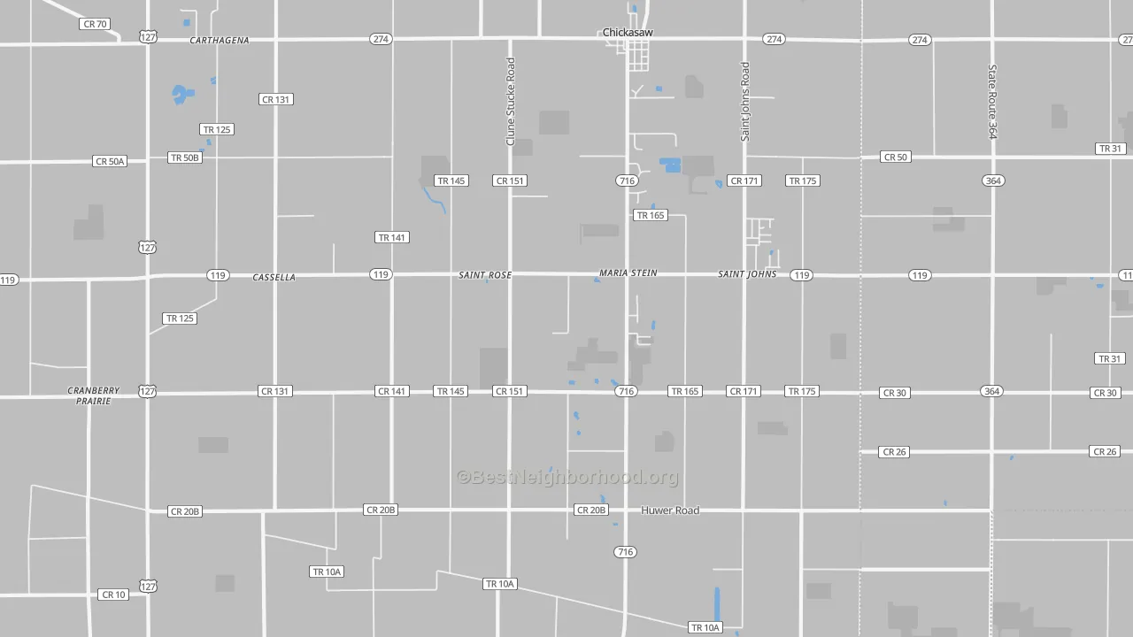 Transit Grade map of 45860, OH