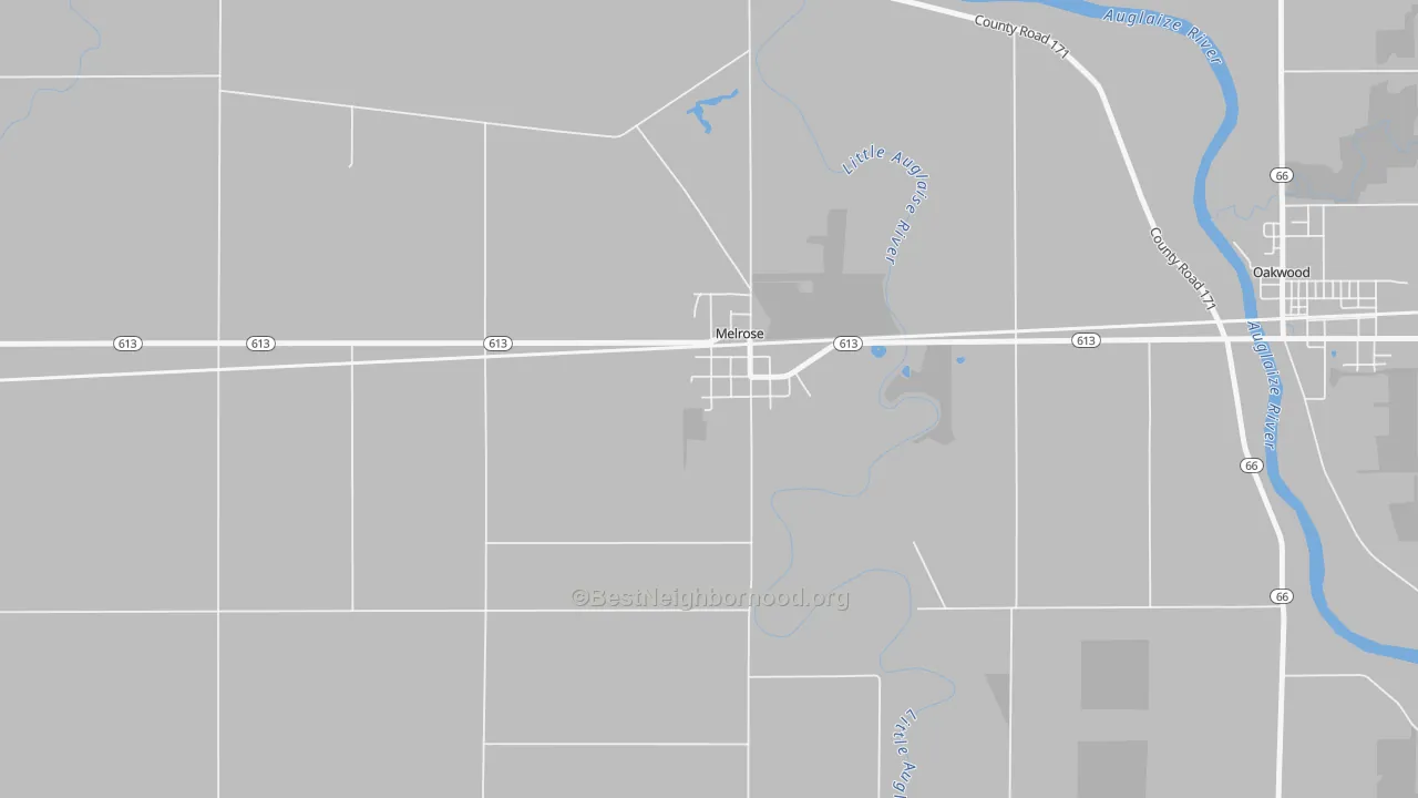 Transit Grade map of 45861, OH
