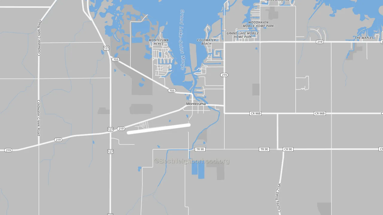 Transit Grade map of 45866, OH