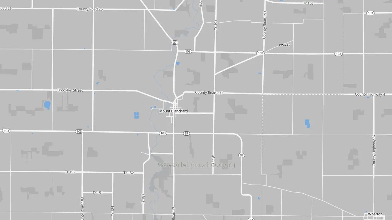 Transit Grade map of 45867, OH