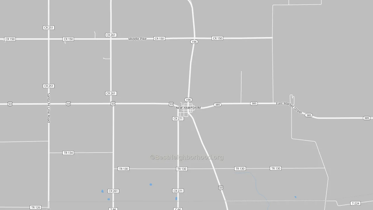Transit Grade map of 45870, OH