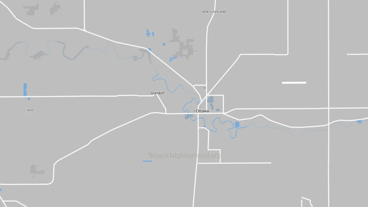 Transit Grade map of 45875, OH
