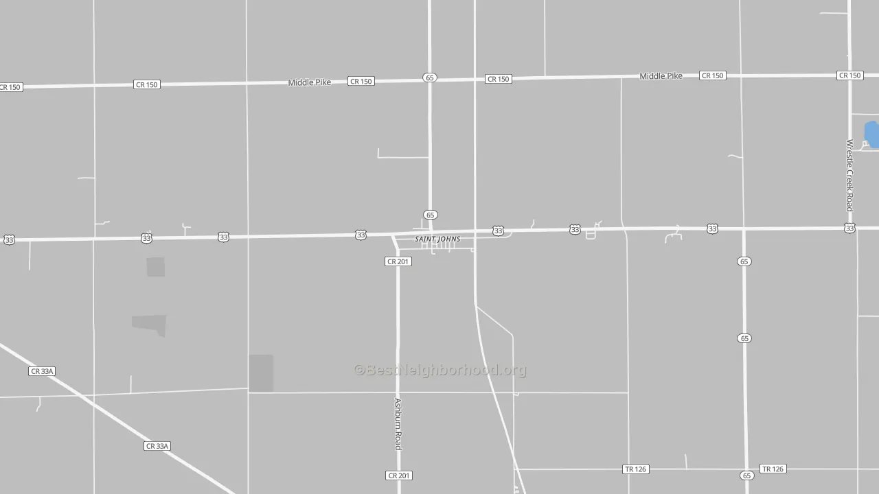Transit Grade map of 45884, OH