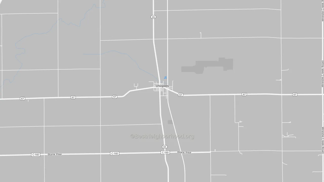 Transit Grade map of 45888, OH