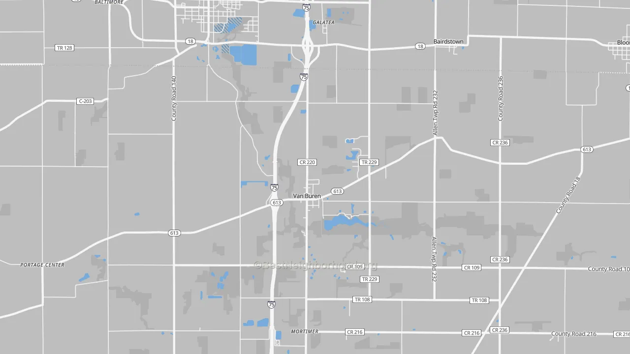 Transit Grade map of 45889, OH