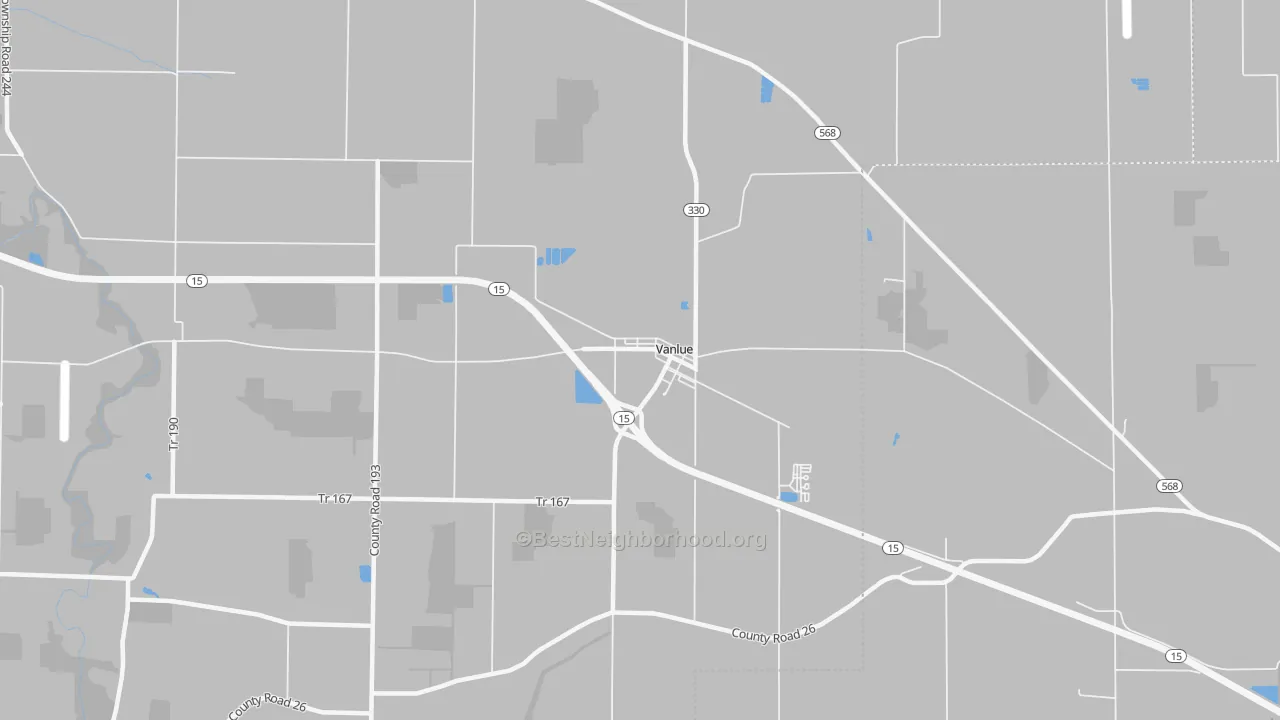 Transit Grade map of 45890, OH