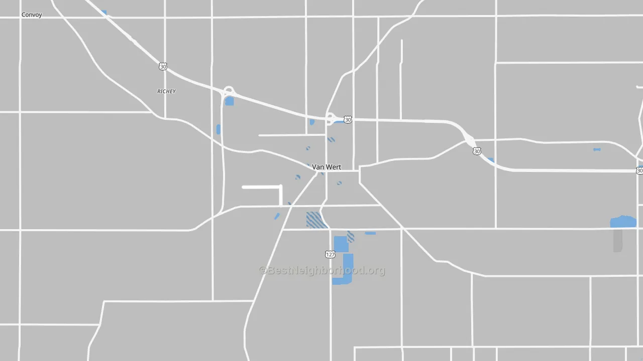 Transit Grade map of 45891, OH