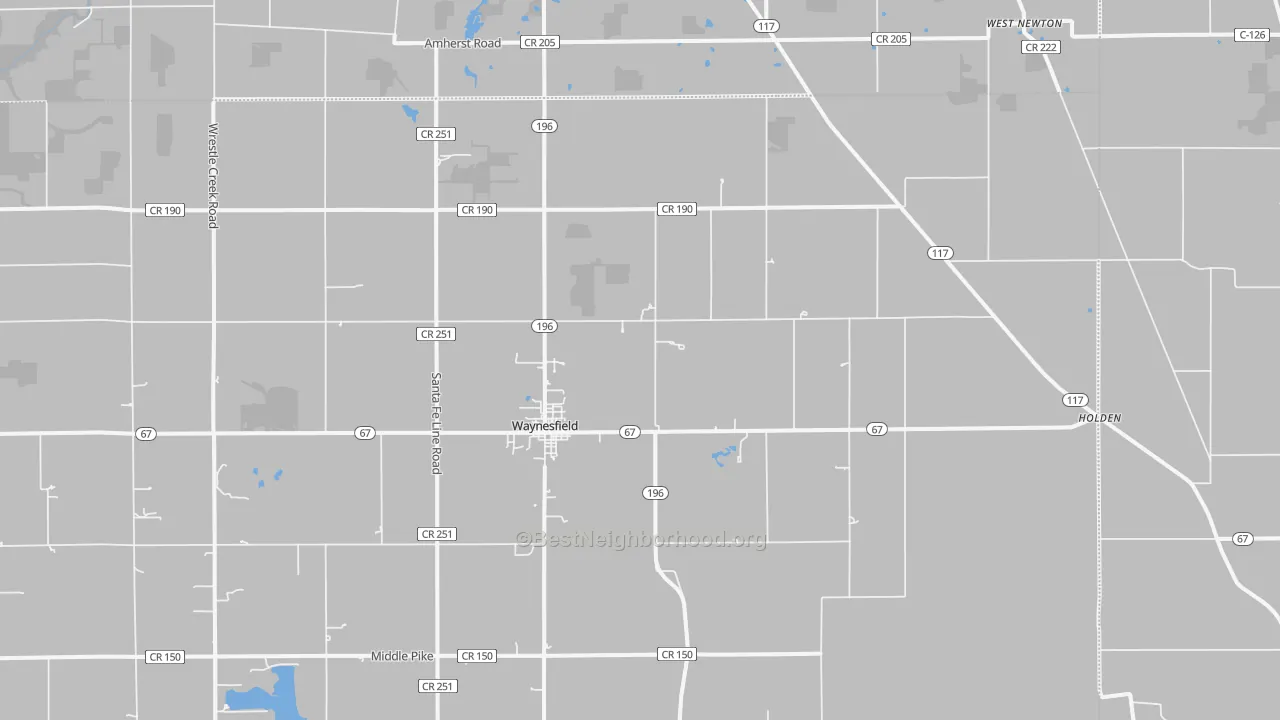 Transit Grade map of 45896, OH