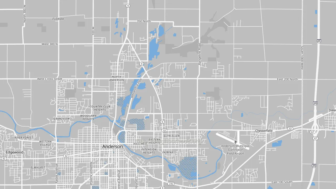 Transit Grade map of 46012, IN